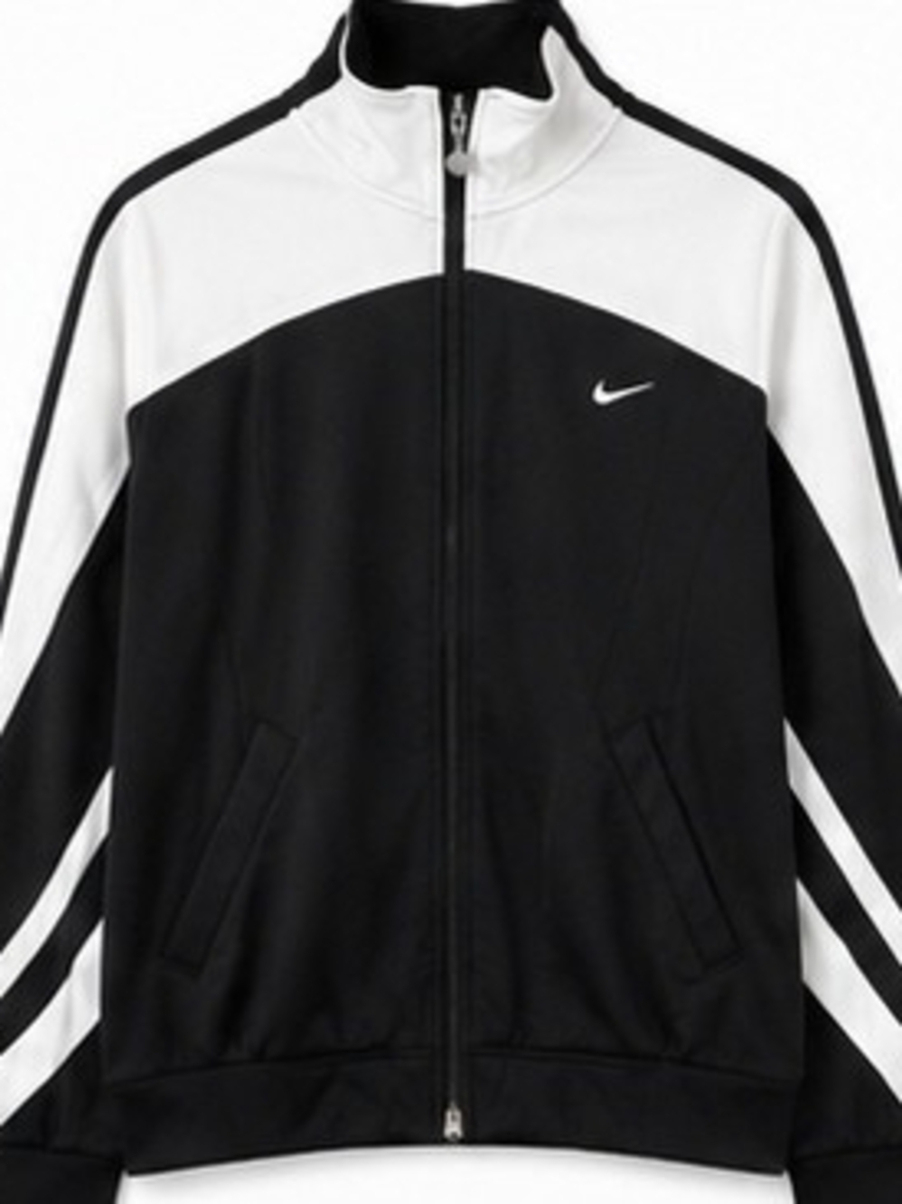 Nike - Woman's Black and White Full-Zip Performance Jacket